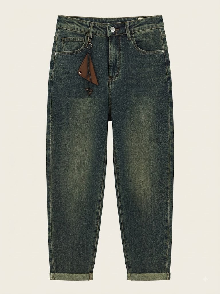 Wholesaler SUNSHINE - WOMEN'S COTTON BLEND JEANS WITH KEYCHAIN. FALL/WINTER 2026/2027