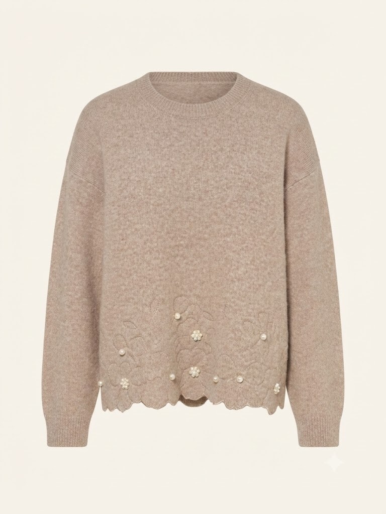 Wholesaler SUNSHINE - WOMEN'S COTTON VISCOSE BLEND SWEATER WITH SEQUINS. FALL/WINTER 2026/2027