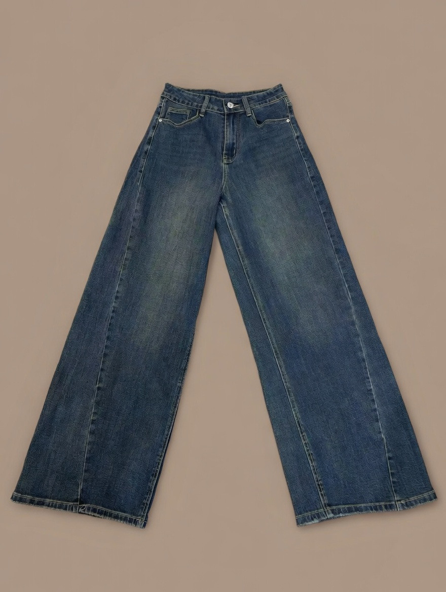 Grossiste SUNSHINE - Jean Femme Wide Leg Printemps/Été 2026