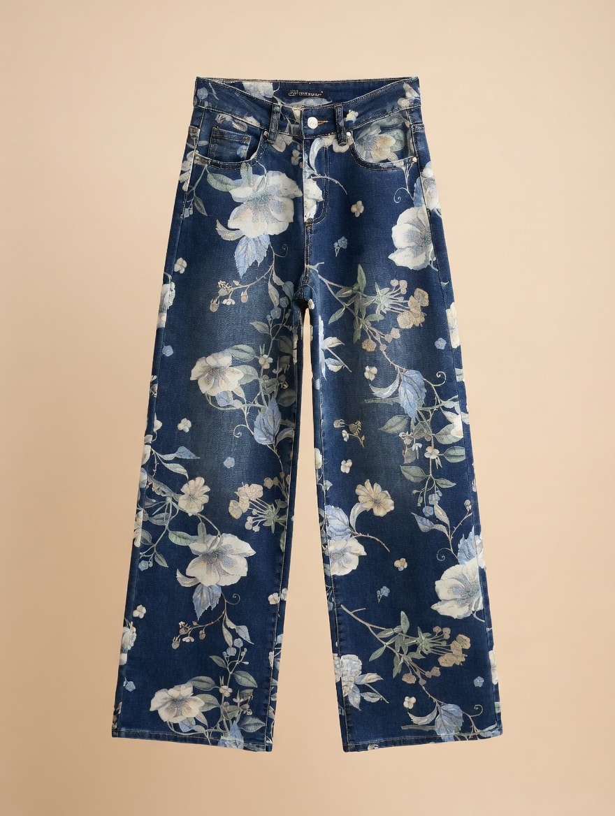 Grossista SUNSHINE - Jeans Donna Motivo Floreale Primavera/Estate 2026