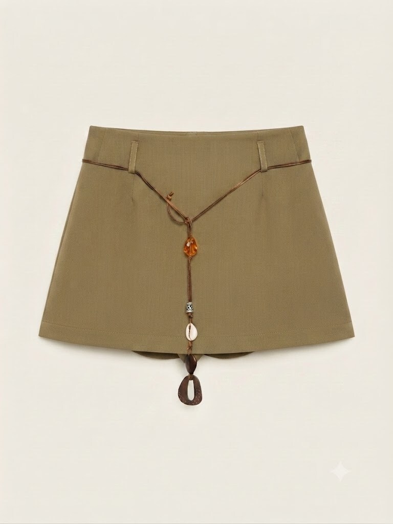 Mayorista SUNSHINE - FALDA MUJER MEZCLA DE VISCOSA Y ELASTANO CINTURÓN INCLUIDO OTOÑO/INVIERNO 2026/2027