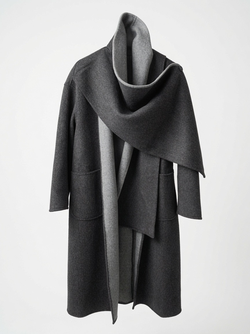 Mayorista SUNSHINE - ABRIGO MUJER MEZCLA LANA VISCOSA ALTA CALIDAD OTOÑO/INVIERNO 2026/2027 MODA DE LUJO