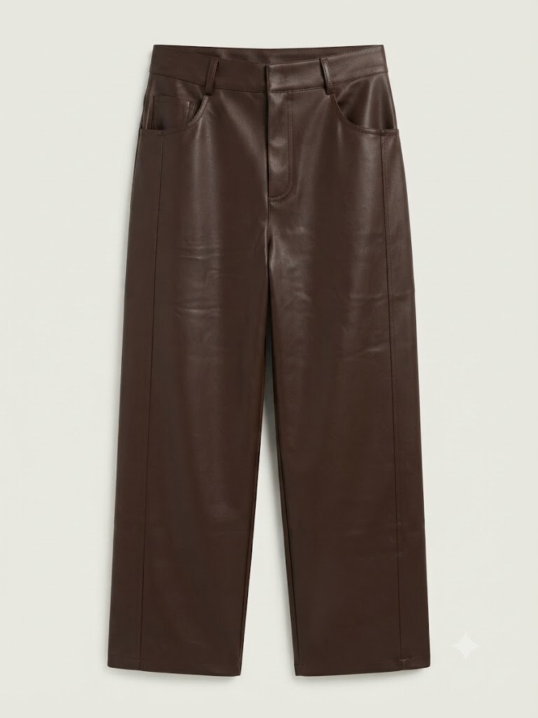 Wholesaler SUNSHINE - WOMEN'S ECO-LEATHER VISCOSE BLEND TROUSERS, FALL-WINTER 2026-2027