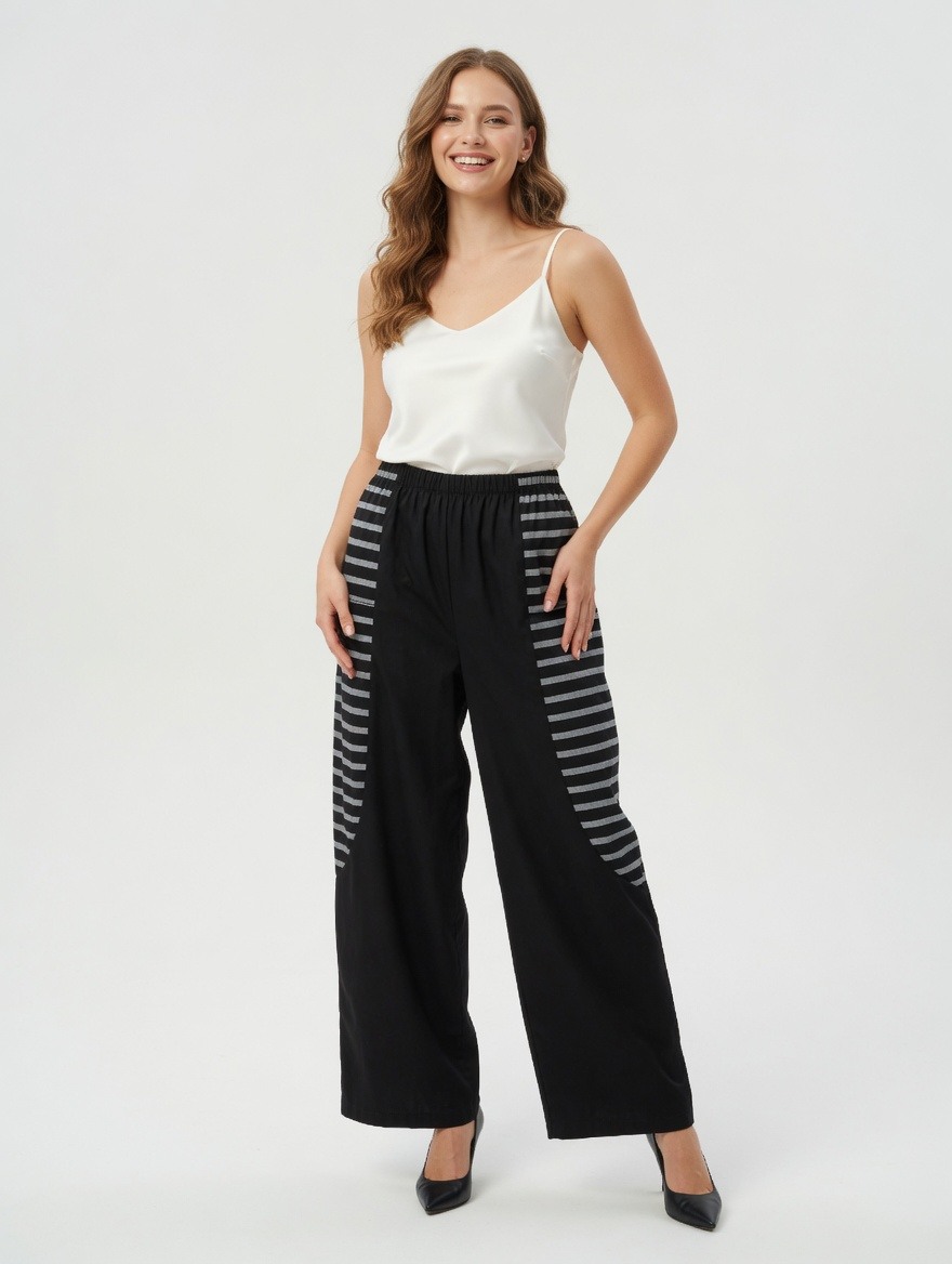 Wholesaler SUNSHINE - WOMEN'S BAGGY PANTS 95% COTTON 5% ELASTANE MADE IN ITALY SPRING/SUMMER 2026