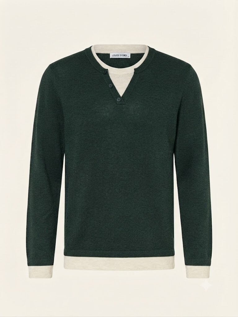 Wholesaler SUNSHINE - WOMEN'S DOUBLE-LAYER EFFECT SWEATER. WOOL BLEND. FALL/WINTER 2026/2027