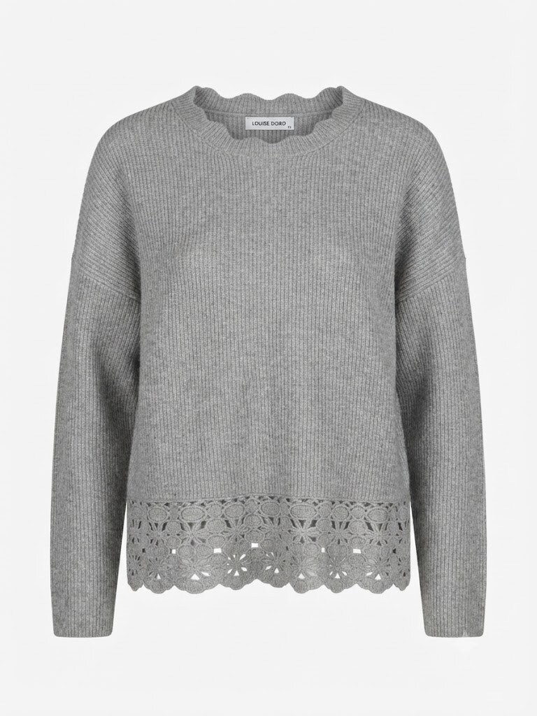 Wholesaler SUNSHINE - WOMEN'S SWEATER IN VISCOSE AND RABBIT LEATHER BLEND. FALL/WINTER 2026/2027