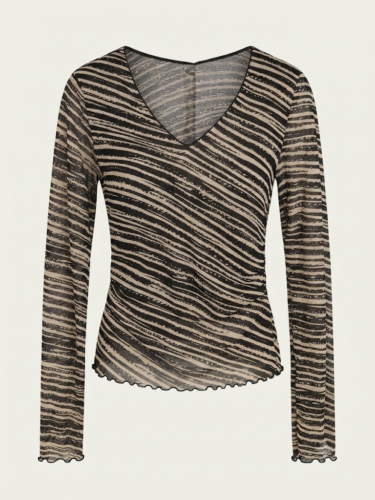 Wholesaler SUNSHINE - WOMEN'S VISCOSE BLEND SWEATER. STRIPED PATTERN. FALL-WINTER 2026-2027