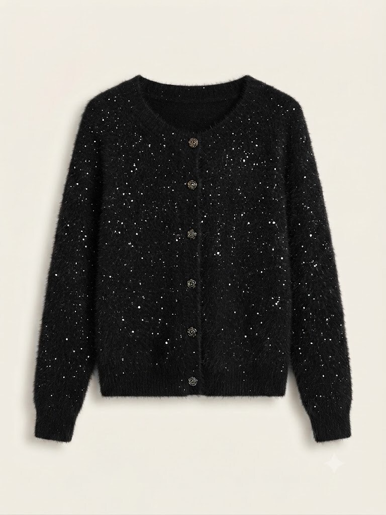 Wholesaler SUNSHINE - WOMEN'S SWEATER WITH RHINESTONES, FALL/WINTER 2026/2027 4 COLORS AVAILABLE