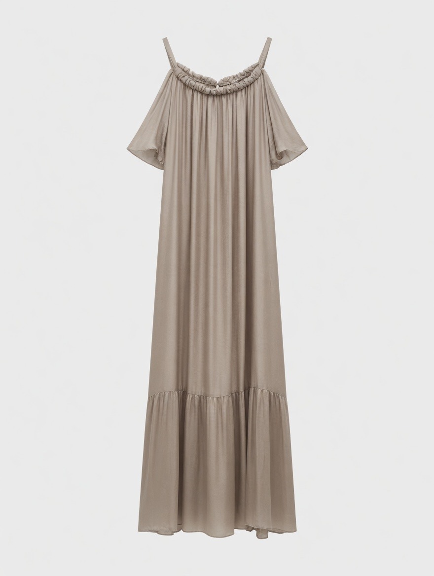 Mayorista SUNSHINE - VESTIDO DE MUJER HECHO EN ITALIA SEDA Y VISCOSA LIGERA PERFECTO PARA PRIMAVERA/VERANO 2026