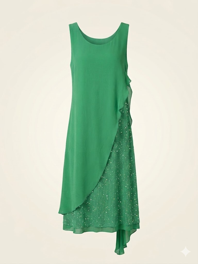 Mayorista SUNSHINE - VESTIDO MUJER HECHO EN ITALIA VISCOSA Y SEDA CON BRILLANTES VERANO 2026