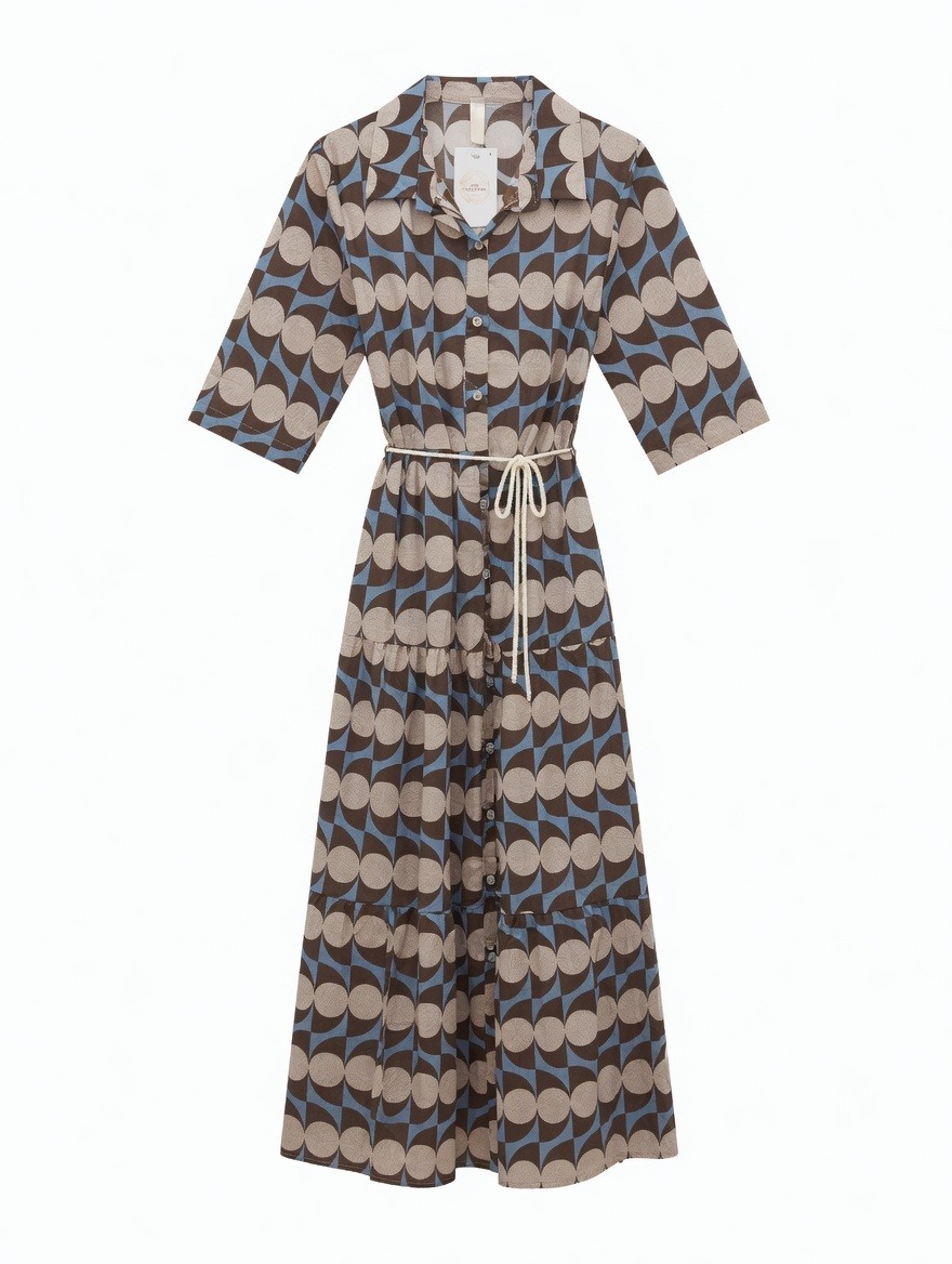 Großhändler SUNSHINE - DAMENKLEID HERGESTELLT IN ITALIEN 100% LEICHTE BAUMWOLLE PERFEKT FÜR FRÜHLING/SOMMER 2026