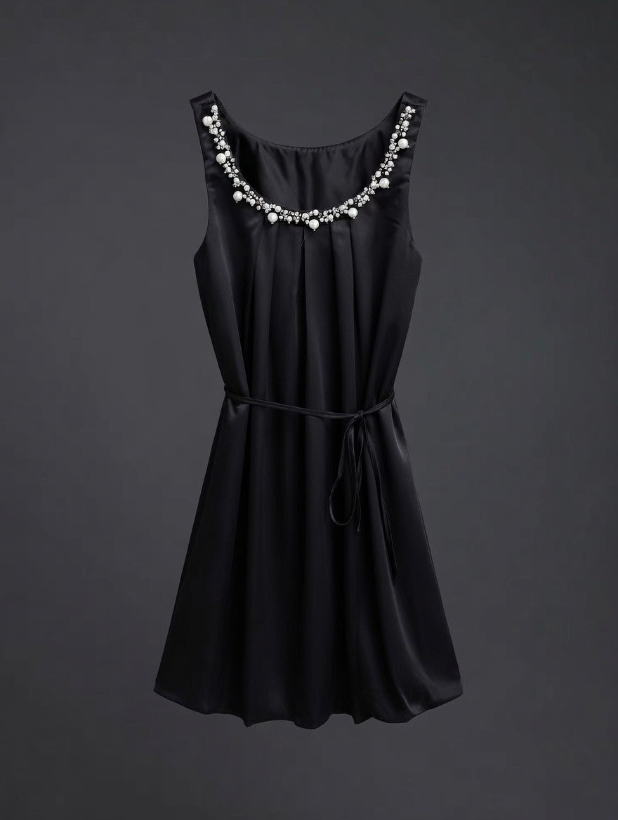 Wholesaler SUNSHINE - Women's Dress with Pearls Spring/Summer 2026