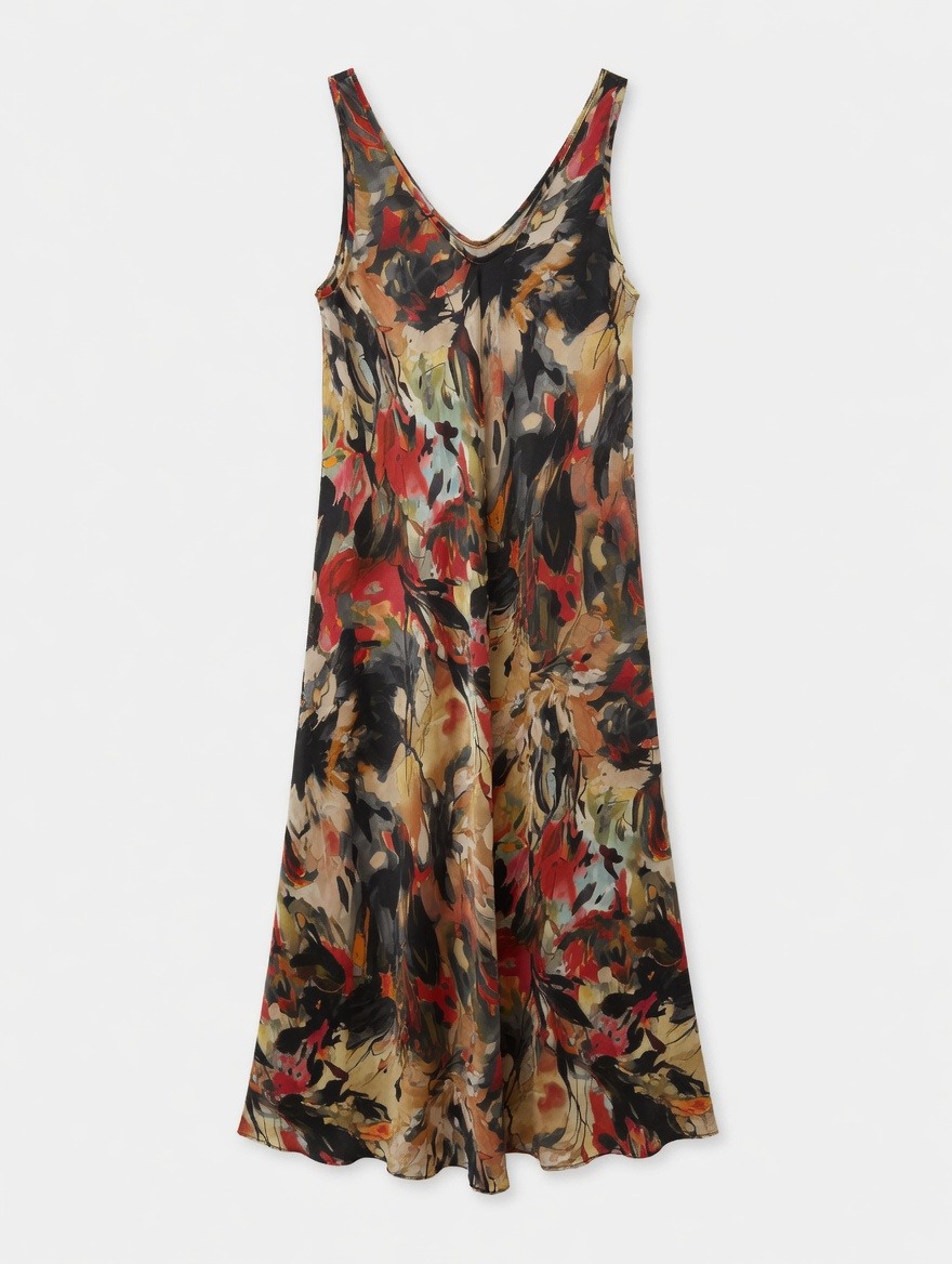 Wholesaler SUNSHINE - WOMEN'S DRESS SATIN 100% MADE IN ITALY SILK AND VISCOSE LIGHTWEIGHT PERFECT FOR SPRING/SUMMER 2026