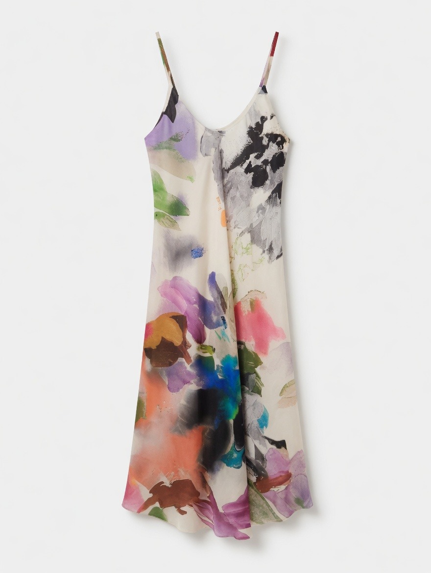 Wholesaler SUNSHINE - WOMEN'S DRESS MADE IN ITALY SILK AND VISCOSE LIGHTWEIGHT PERFECT FOR SPRING/SUMMER 2026