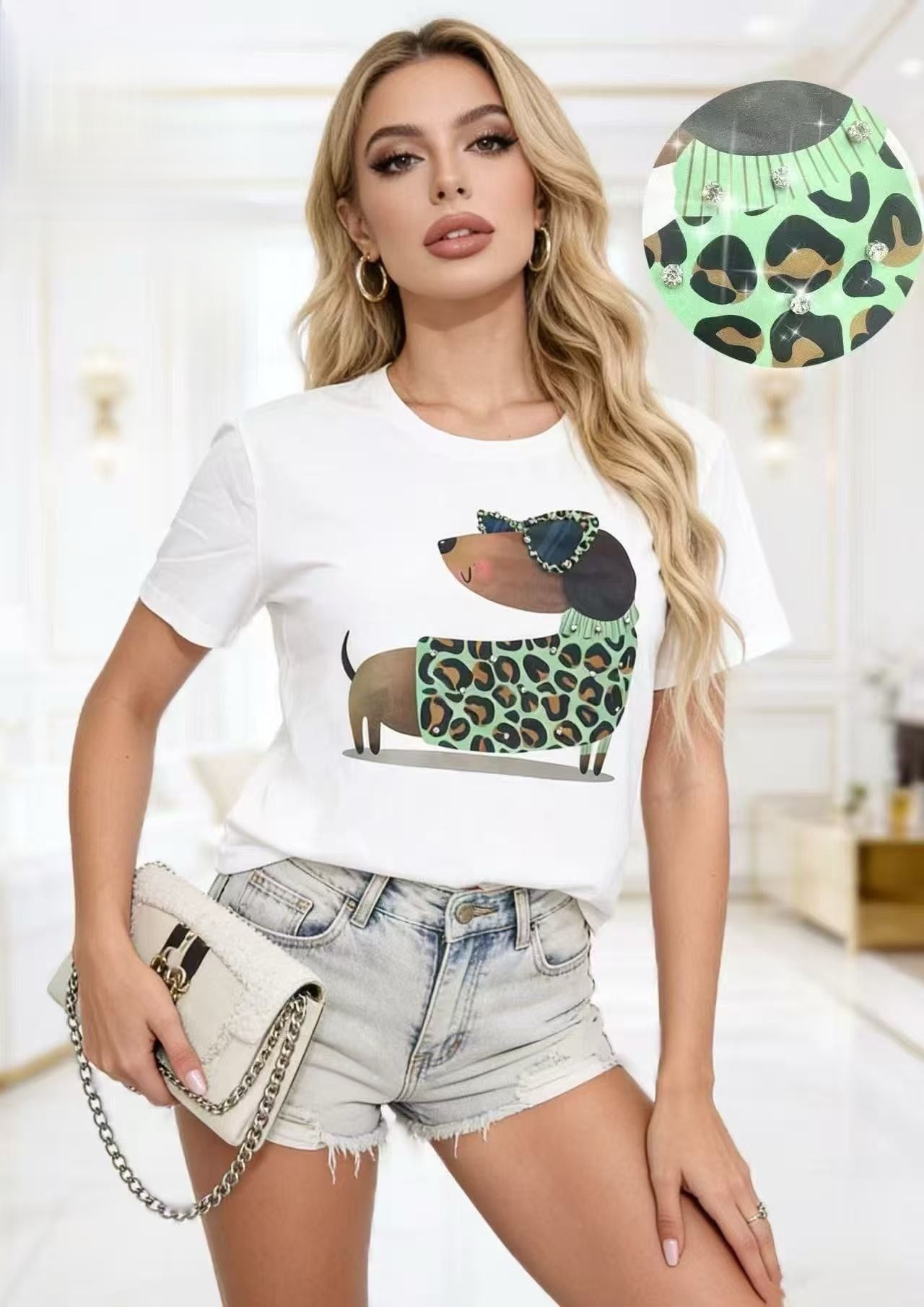 Grossista SUNSHINE - T-Shirt & Top(D) Genere T-Shirt Donna Primavera/Estate Made in Cina Quotidiano Vari Colori Standard Monocromo