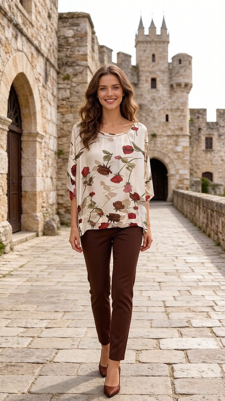 Wholesaler SUNSHINE - T-Shirt & Top(F) Women's T-Shirt Spring/Summer Made in Italy Everyday Solid Color Standard Multicolor