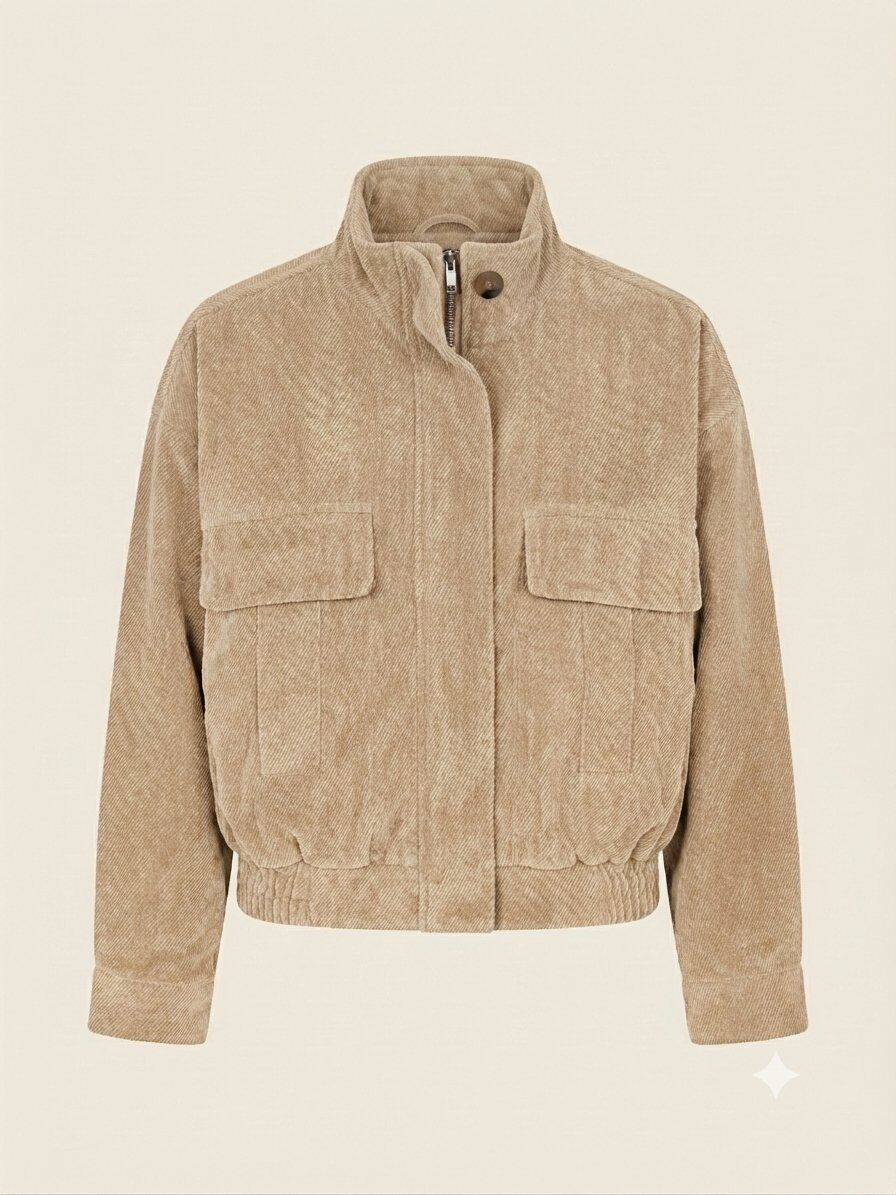 Wholesaler SUNSHINE - WOMEN'S JACKET IN VISCOSE AND SUEDE. FALL/WINTER 2026/2027