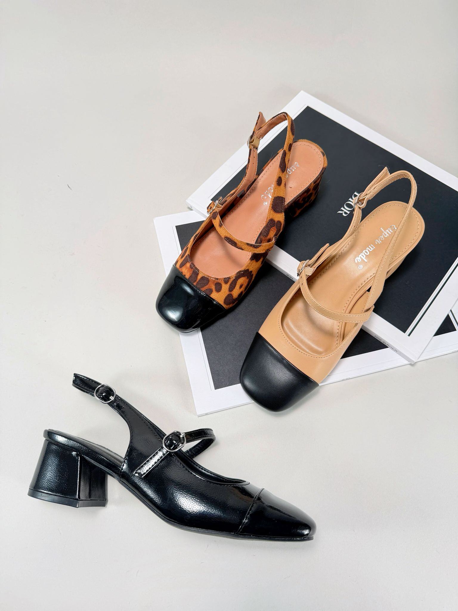 Grossiste Super Mode | Belle Women - Babies slingback avec lanière centrale (Réassort)