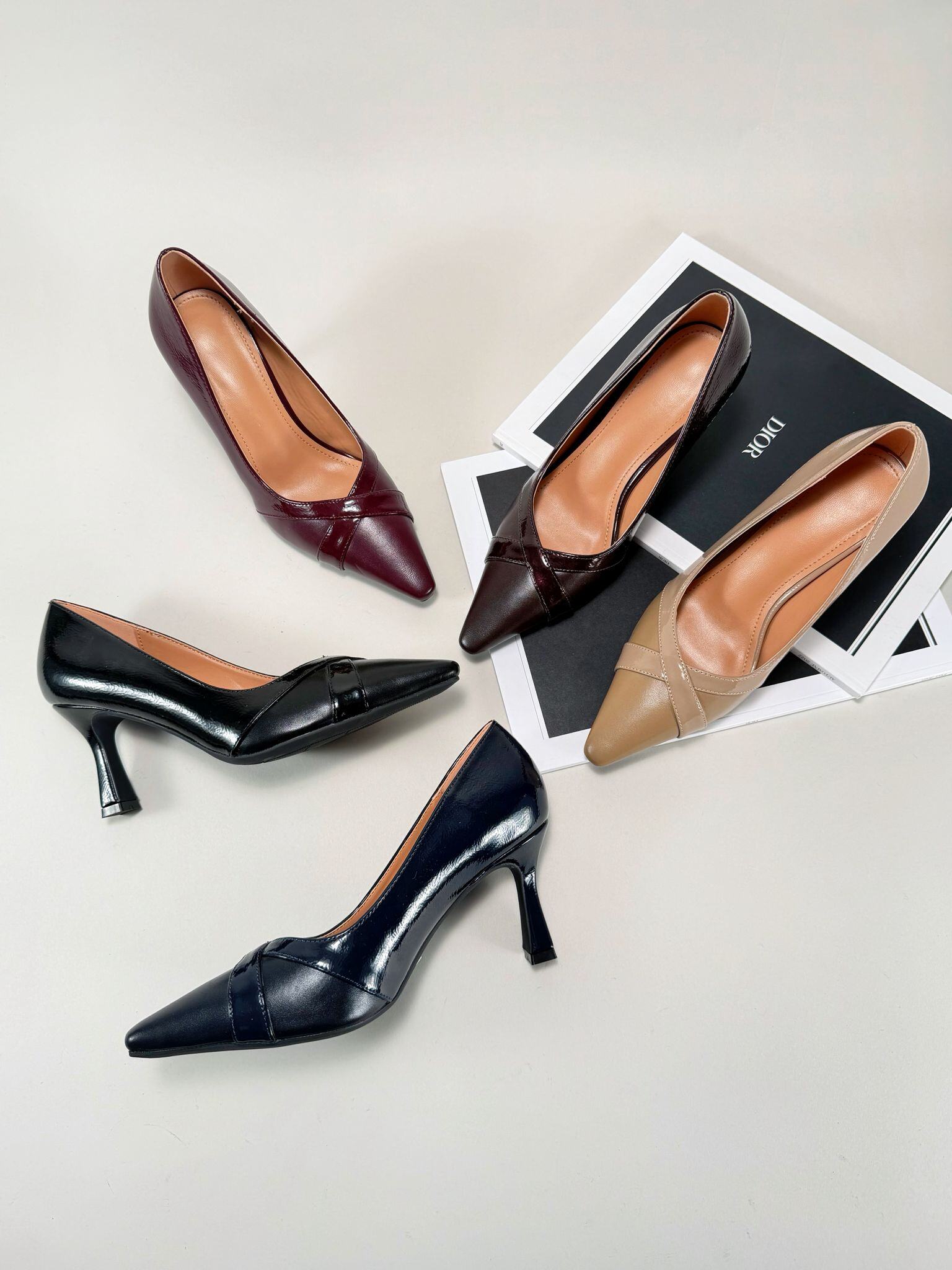 Wholesaler Super Mode | Belle Women - Low heel pumps in mixed materials