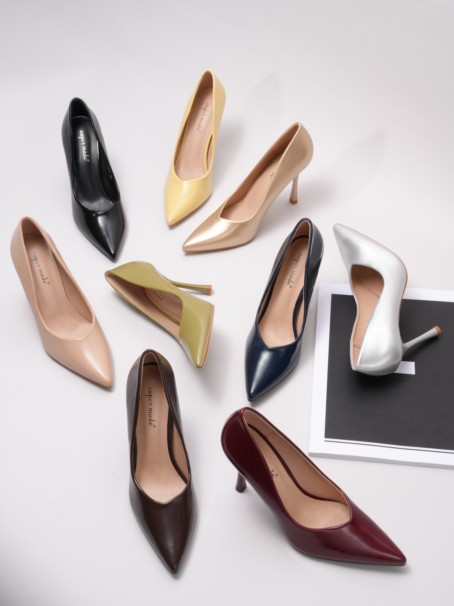 Wholesaler Super Mode | Belle Women - Faux leather stiletto heels