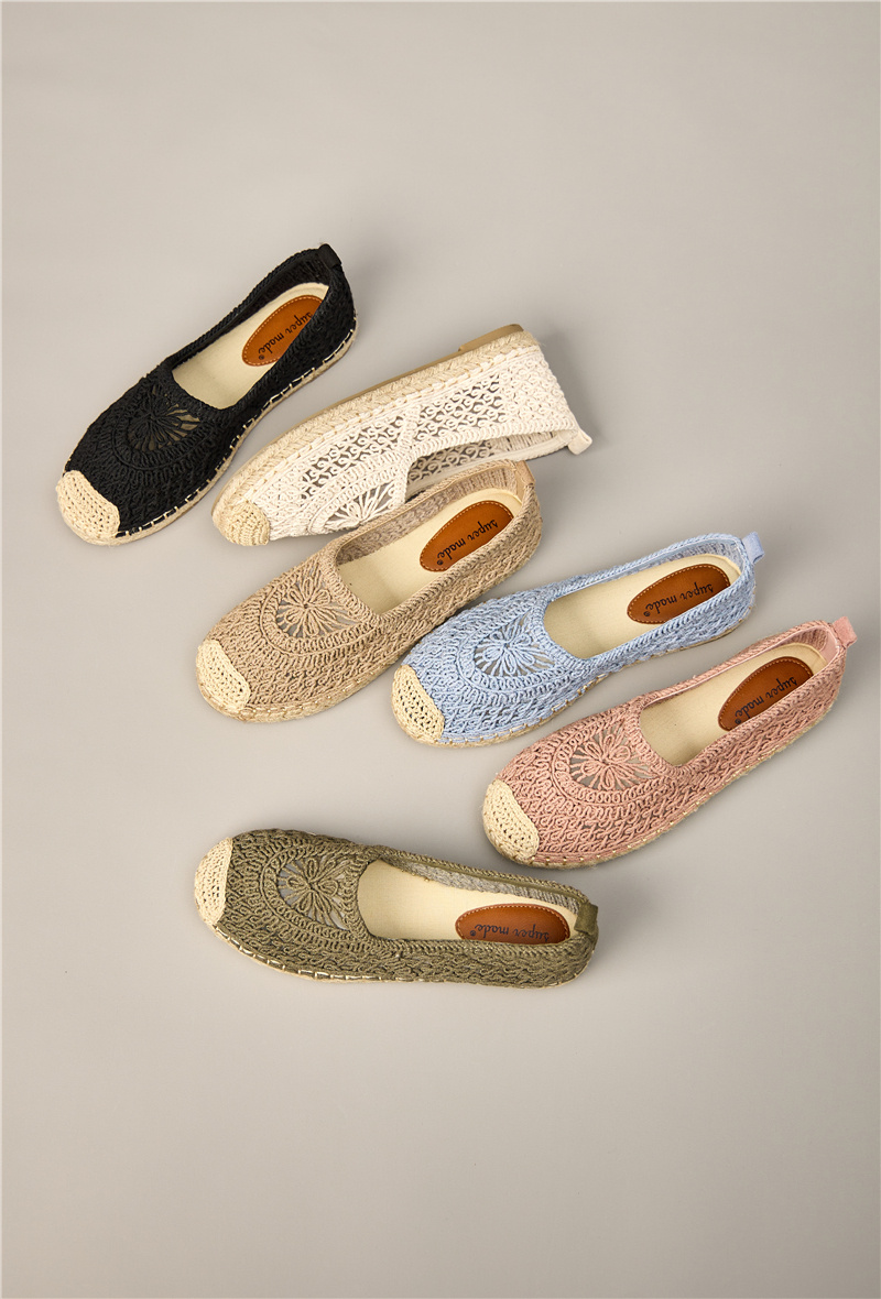 Grossiste Super Mode | Belle Women - Espadrille tressée avec motif floral