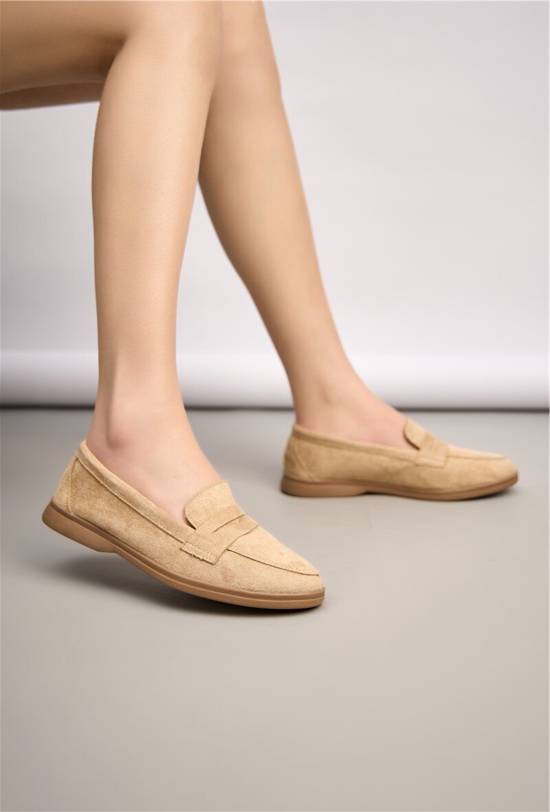 Wholesaler Super Mode | Belle Women - Flat suede loafers