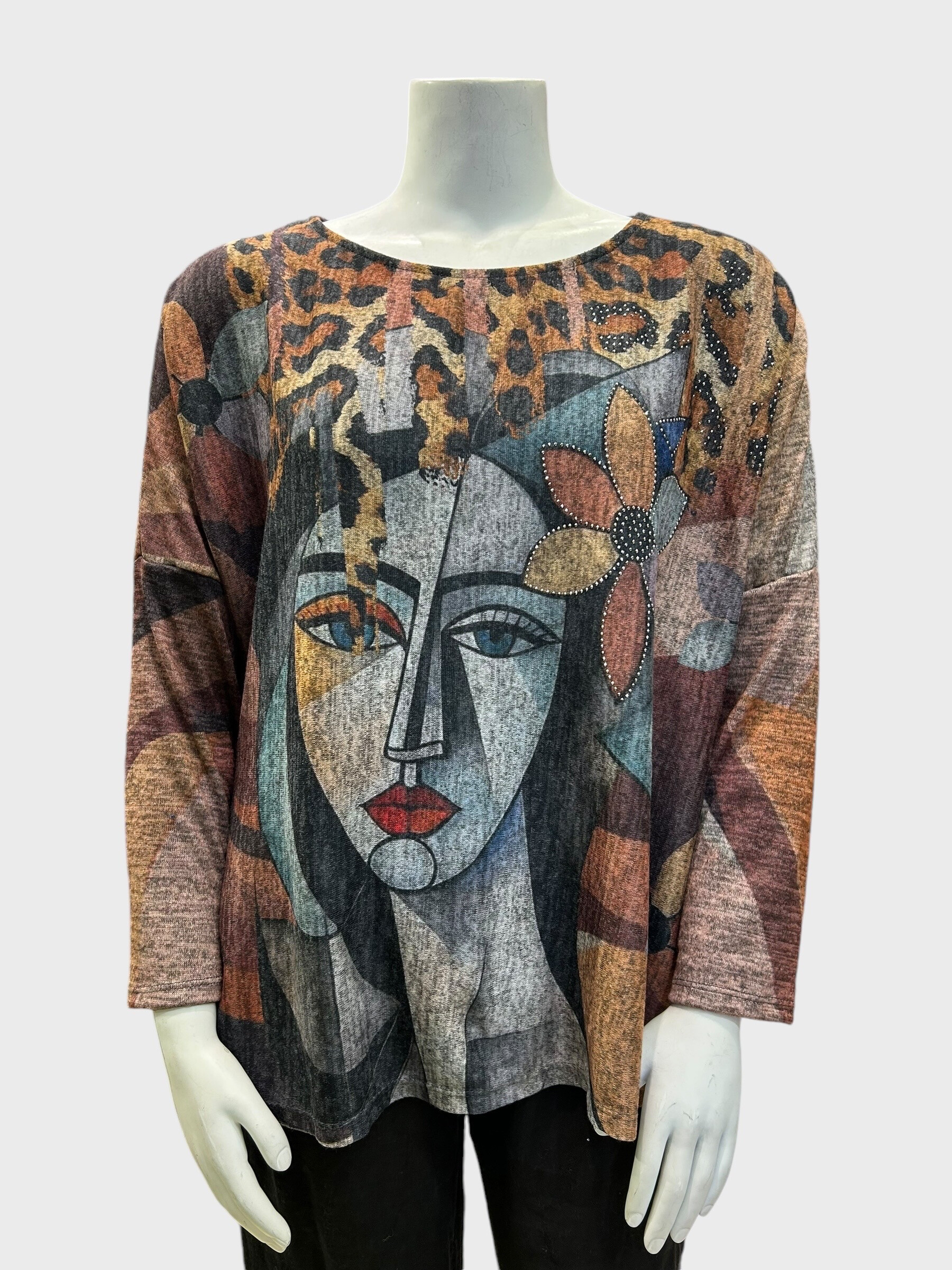 Wholesaler Superbelle - LIGHTWEIGHT PICASSO PRINT SWEATER