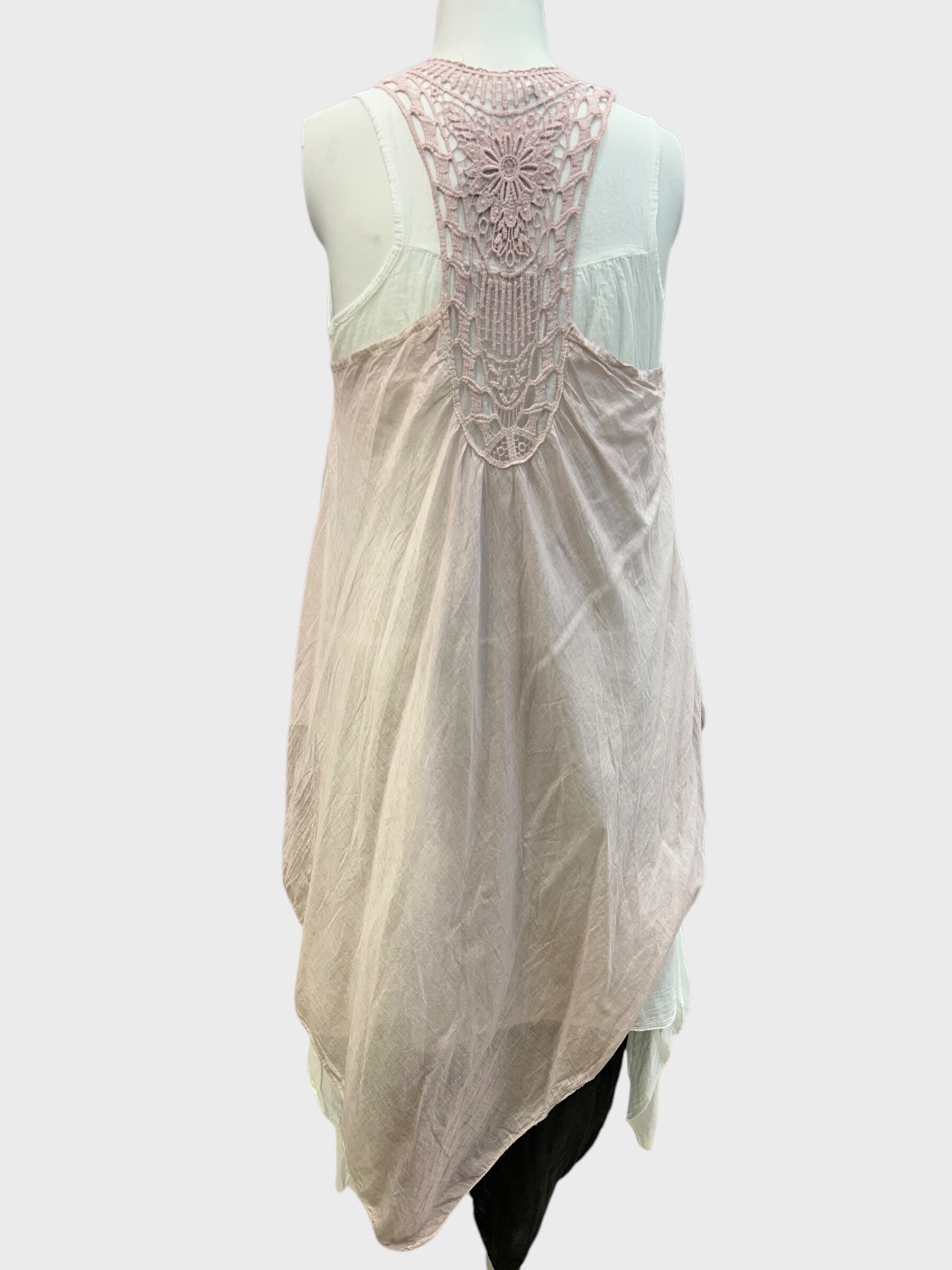 Wholesaler Superbelle - SLEEVELESS TWO-PIECE COTTON DRESS WITH ROUND NECK