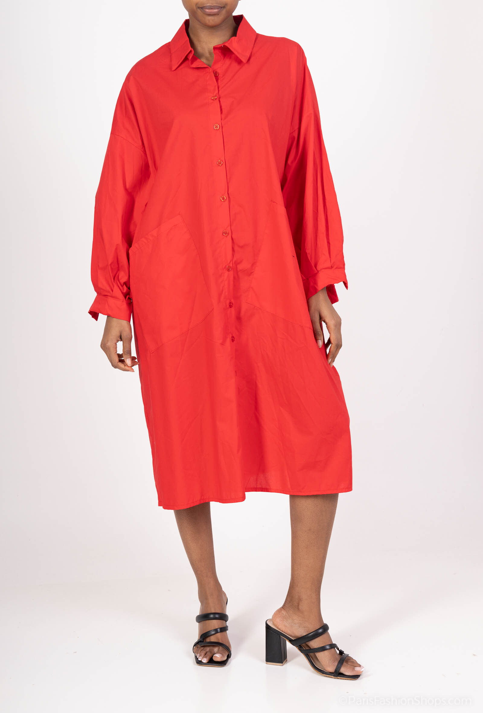 Wholesaler Superbelle - Unicolor shirt dress