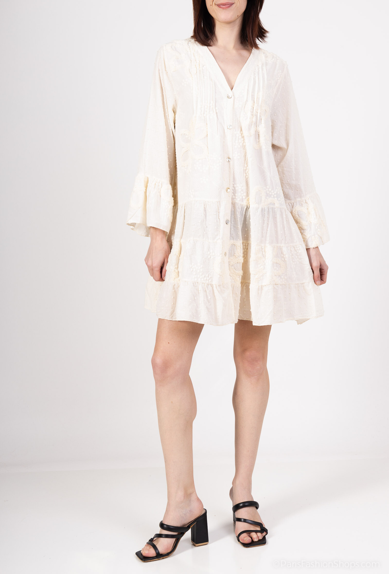 Wholesaler Superbelle - Oversized steering wheel tunic in front open sleeves 3/4,