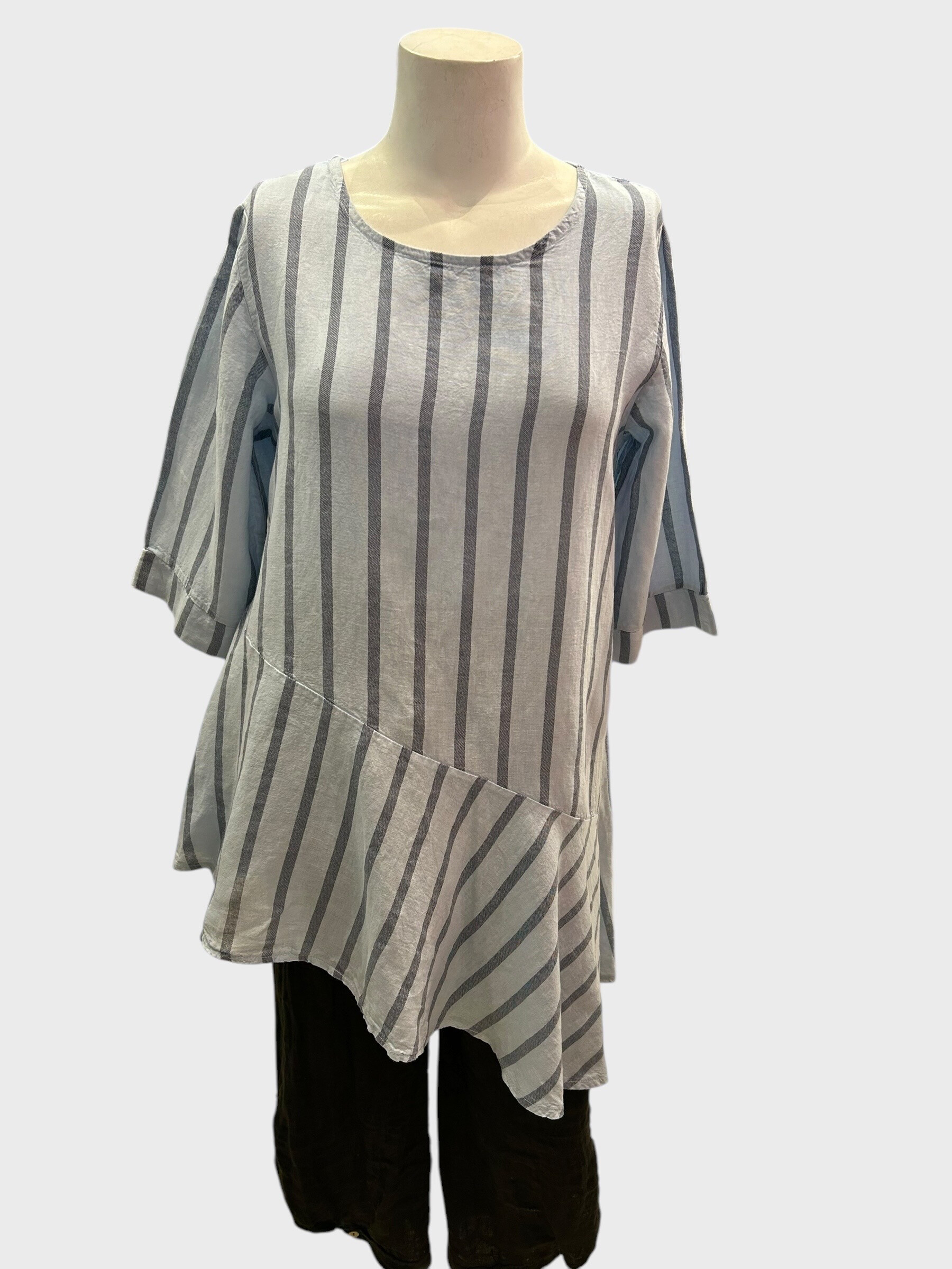 Wholesaler Superbelle - Striped linen tunic