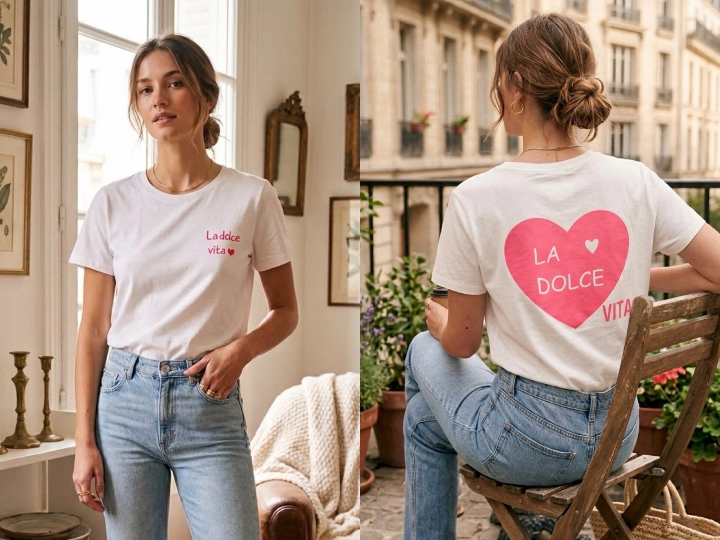Grossiste Suzzy & Milly - T-shirt blanc
