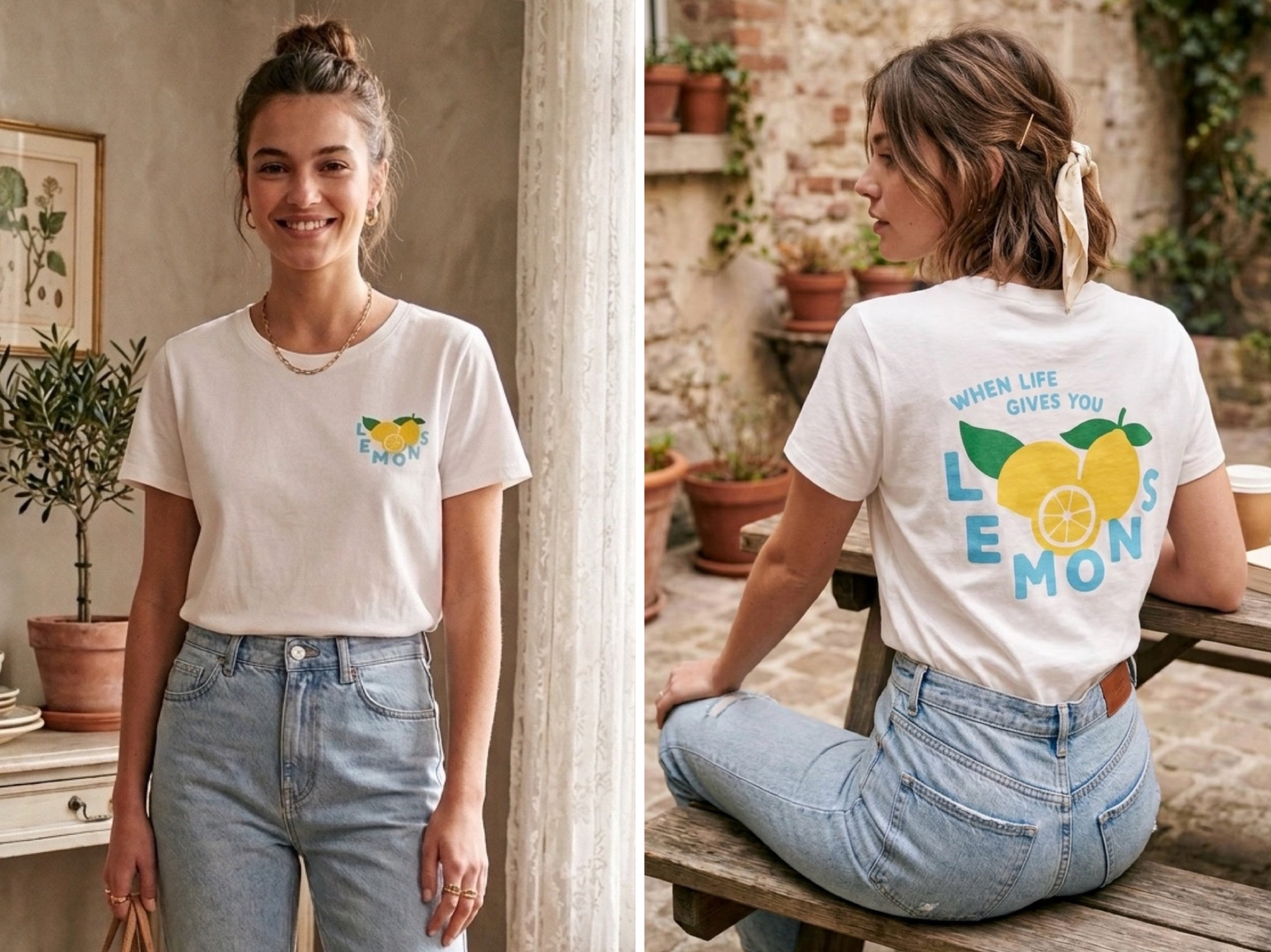 Grossiste Suzzy & Milly - T-shirt blanc