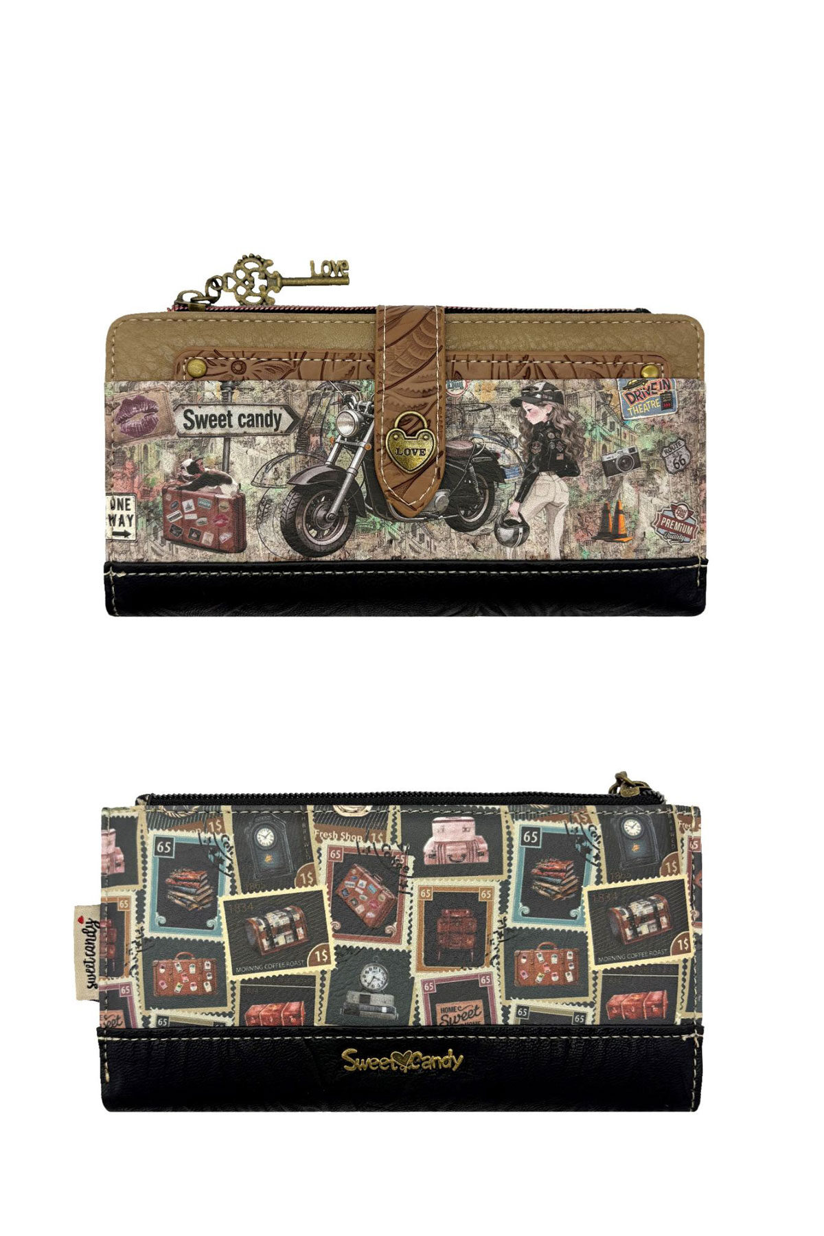 Wholesaler SWEET & CANDY - C-370-05-B26 Synthetic Wallet Purse Sweet & Candy