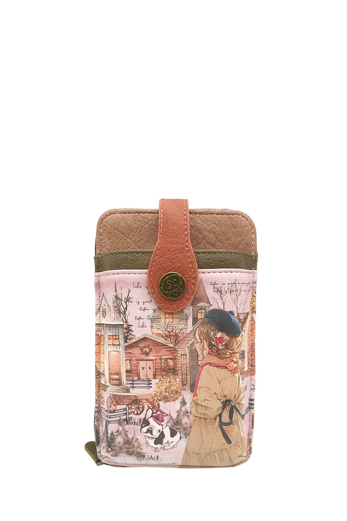 Wholesaler SWEET & CANDY - Sweet & Candy C-185-01-24B Synthetic phone-size crossbody pouch
