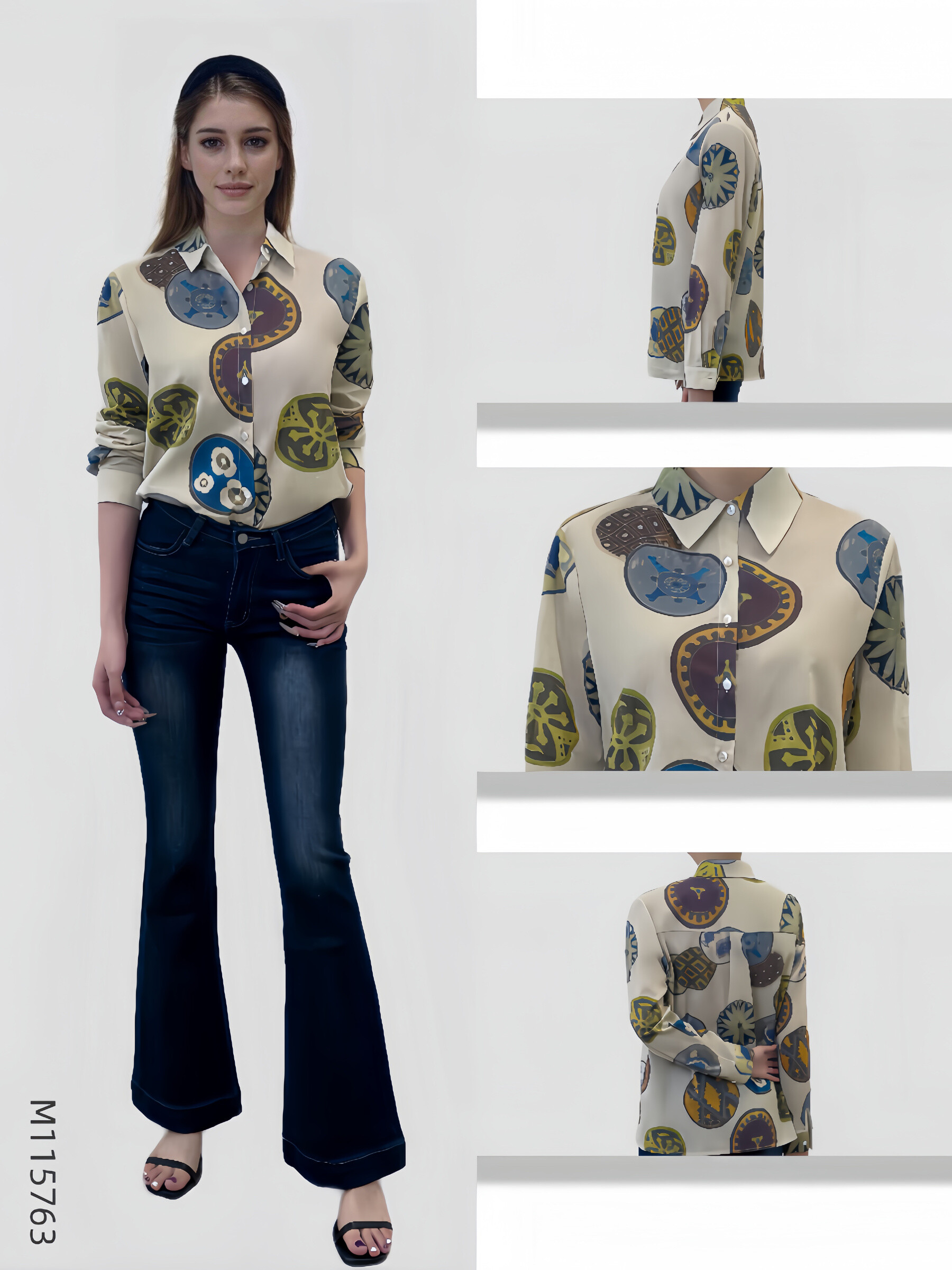 Wholesaler Sweet Miss - Printed cotton shirt
