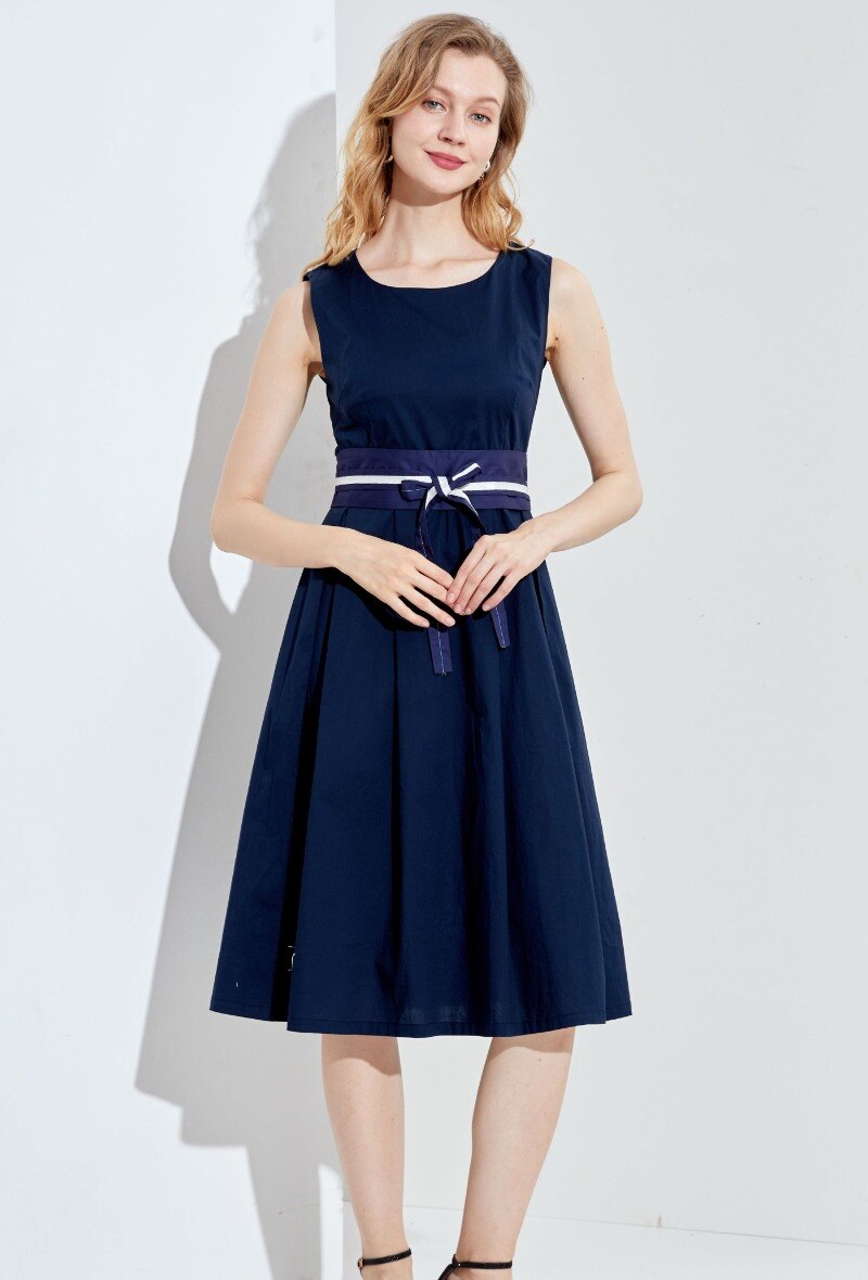 Wholesaler Sweet Miss - Cotton dress with belt