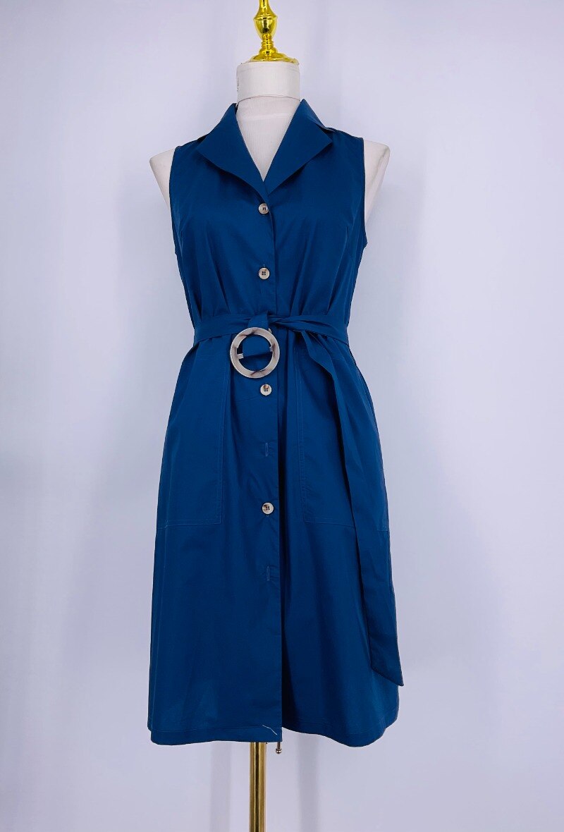 Wholesaler Sweet Miss - Cotton shirt dress with belt