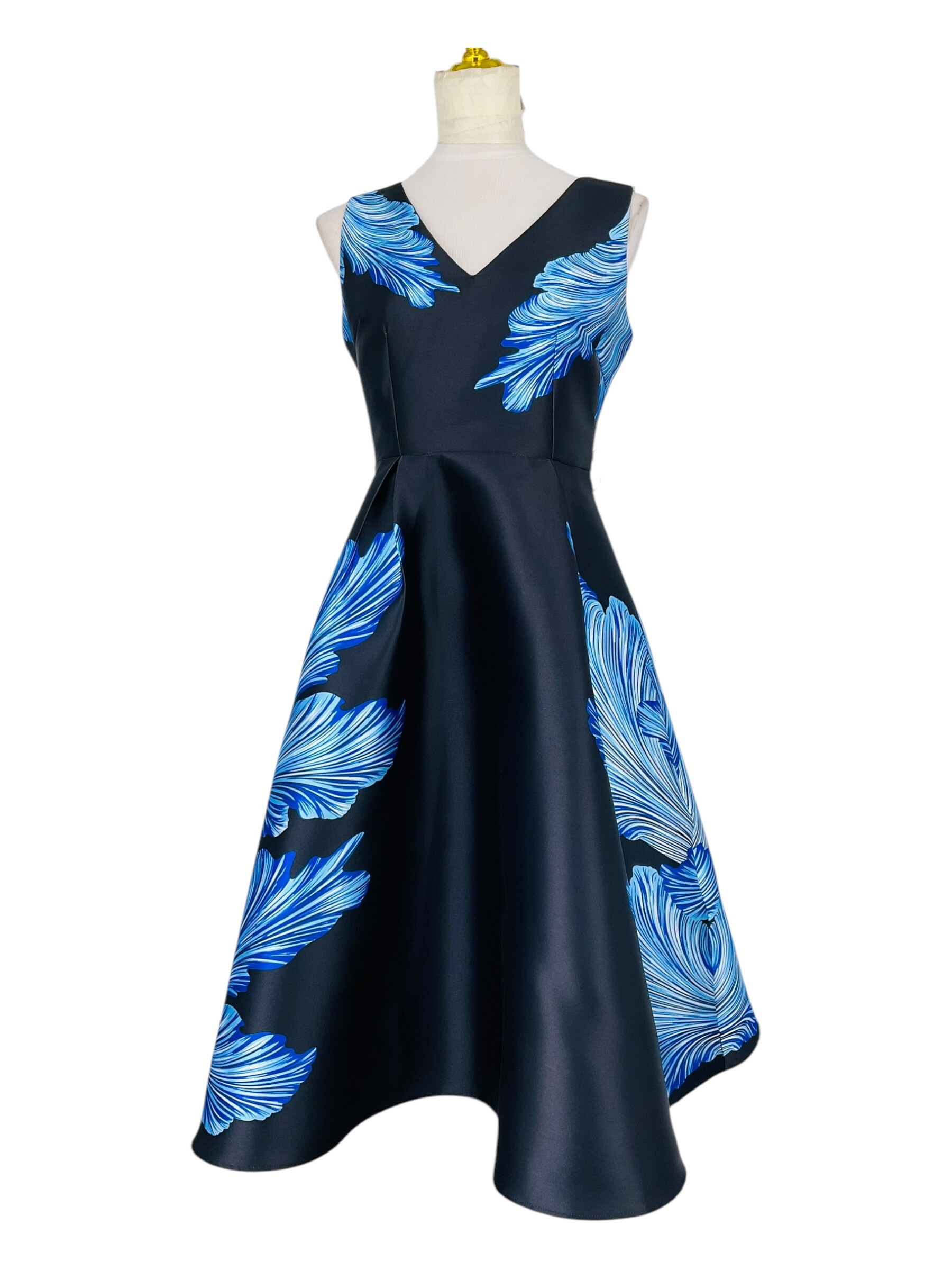 Wholesaler Sweet Miss - Printed satin dress feather with thick fabric