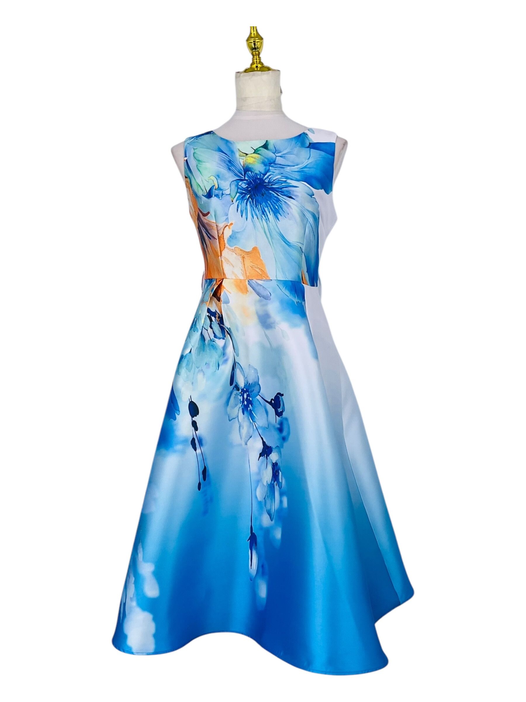 Wholesaler Sweet Miss - Fleuri printed dress with thick fabric