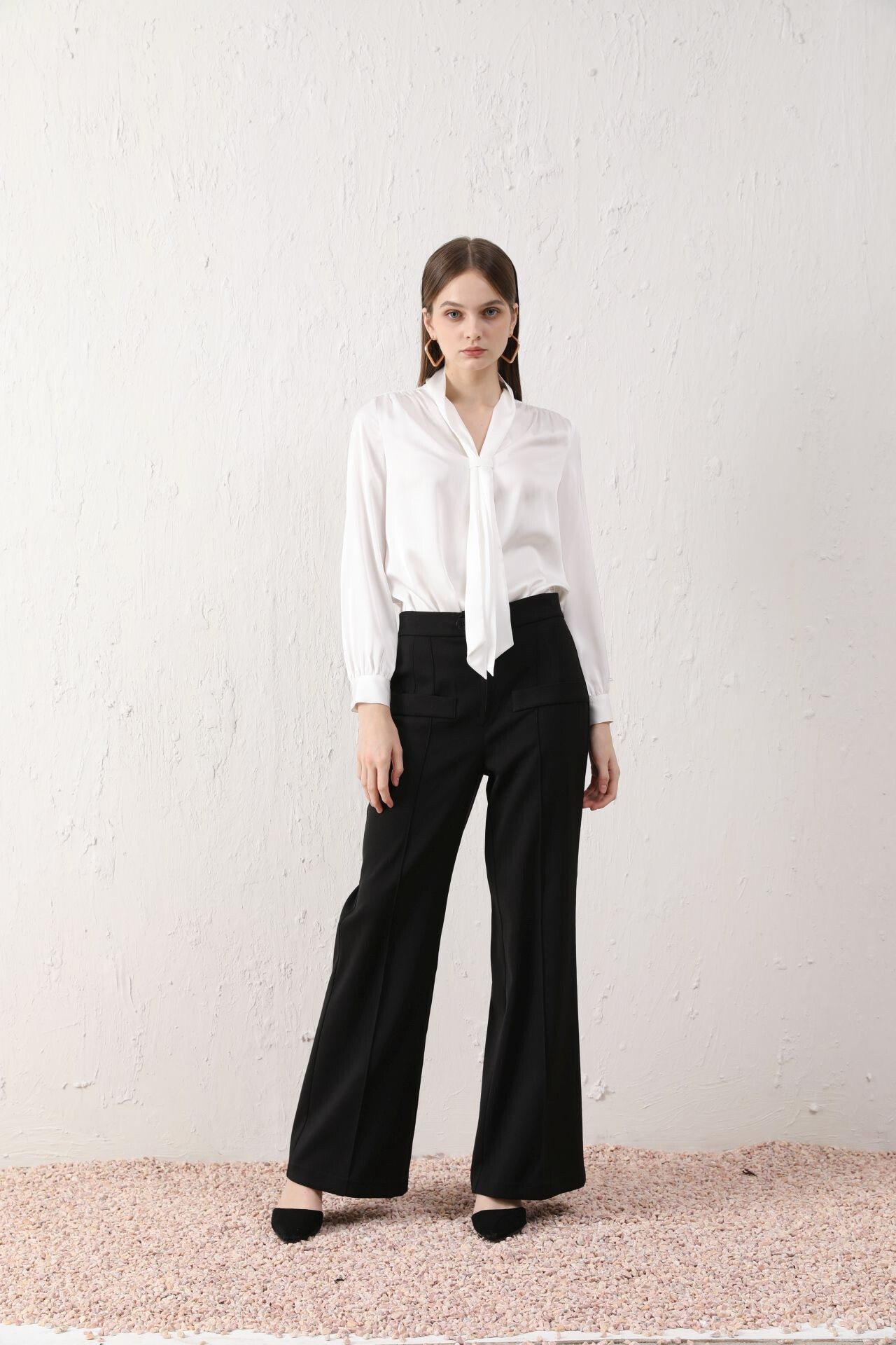 Wholesaler Sweet Miss - Satin tie t-shirt