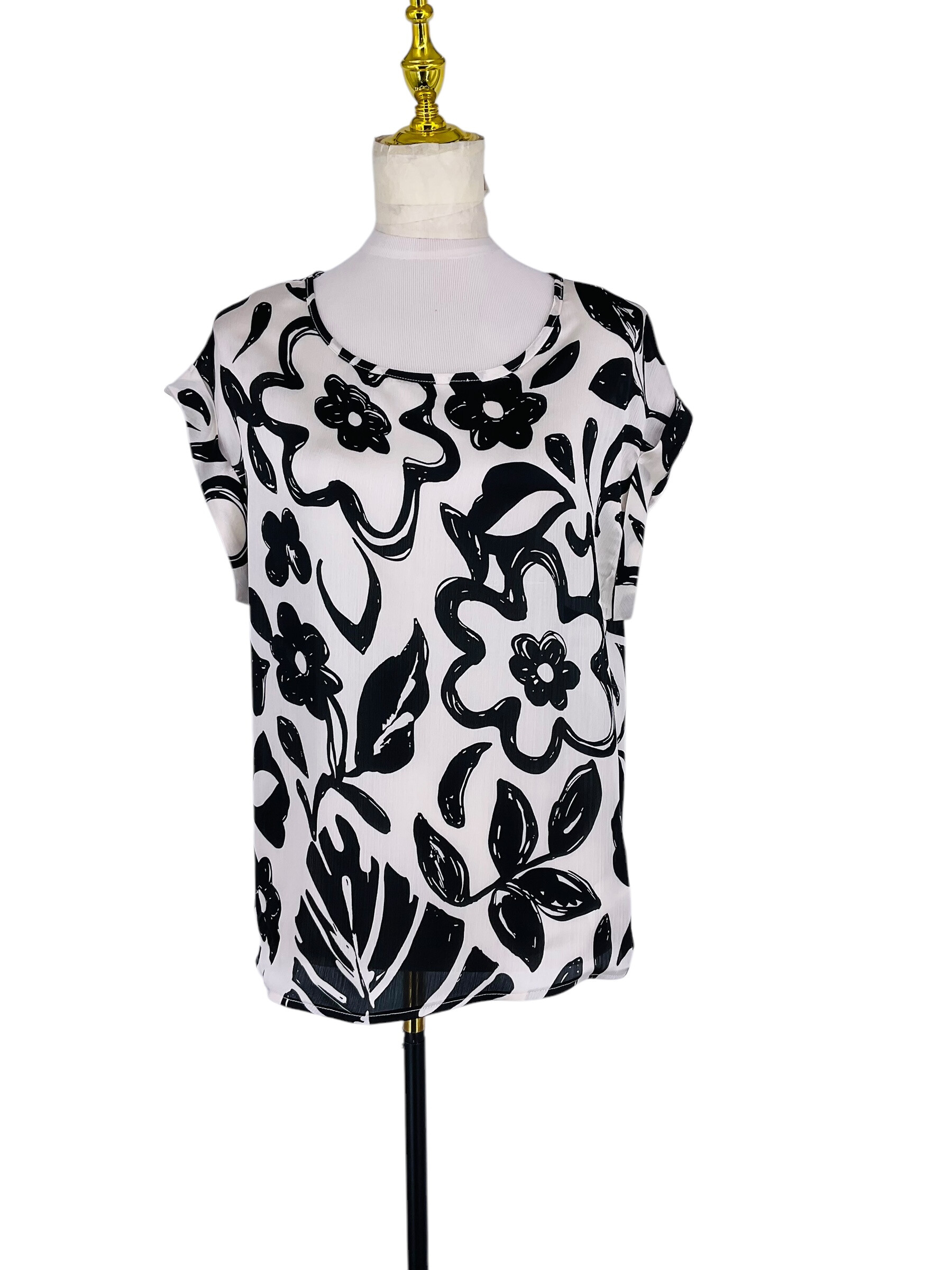 Wholesaler Sweet Miss - Flower printed t-shirt