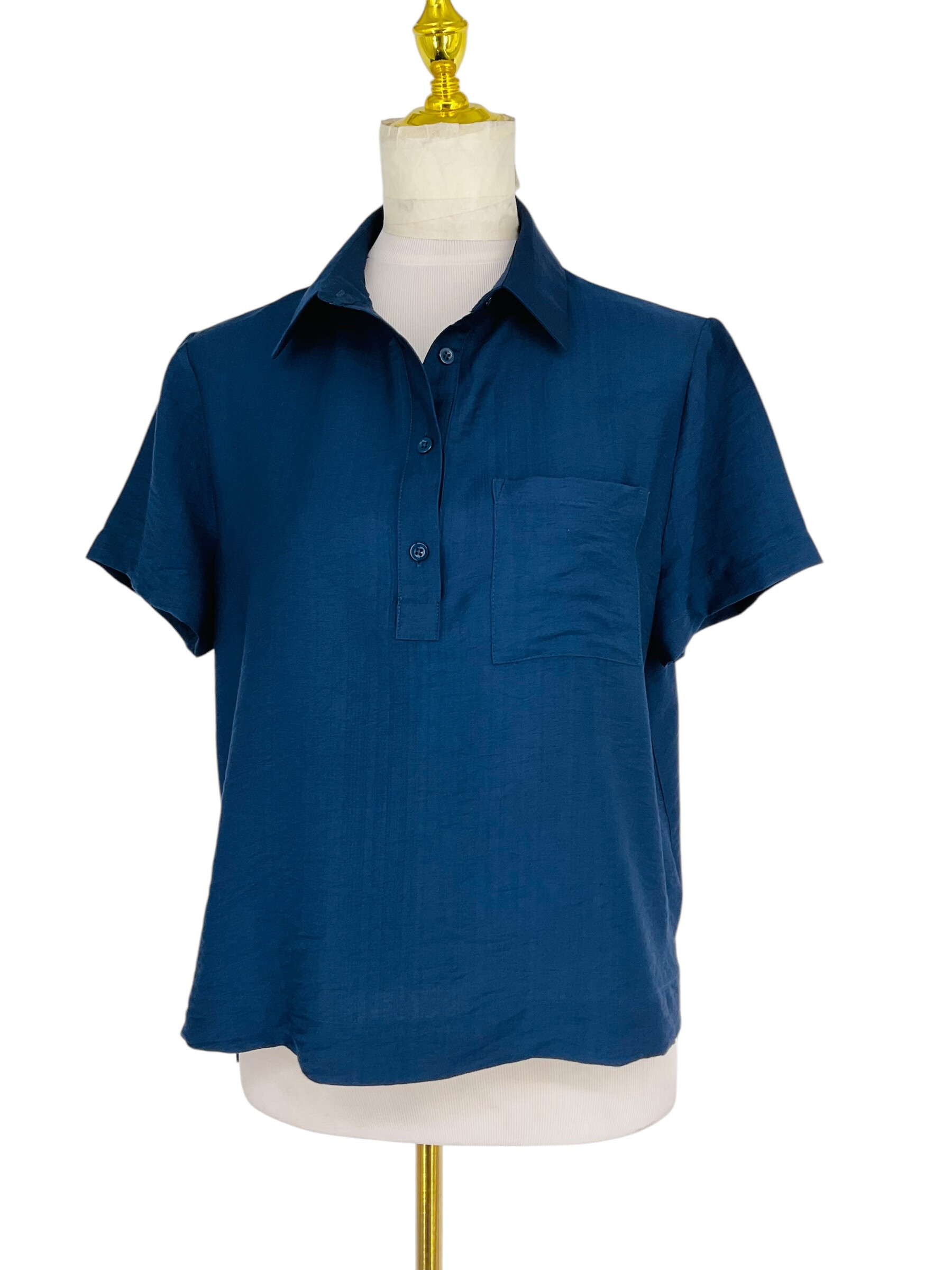 Wholesaler Sweet Miss - Unicolore polo t-shirt with small pocket