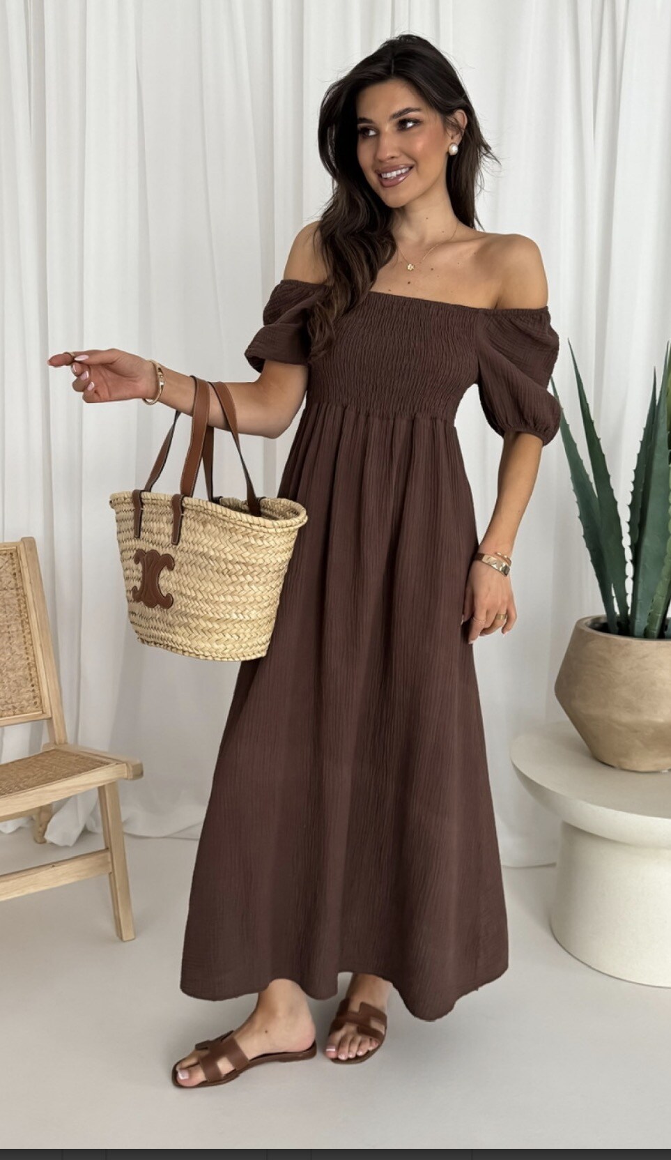 Wholesaler Sweetissima - LONG DRESS WITH SHORT SLEEVES