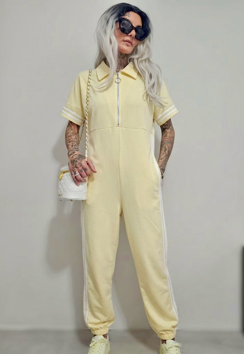 Großhändler Sweetissima - Lässiger Overall mit Reißverschluss und Taschen