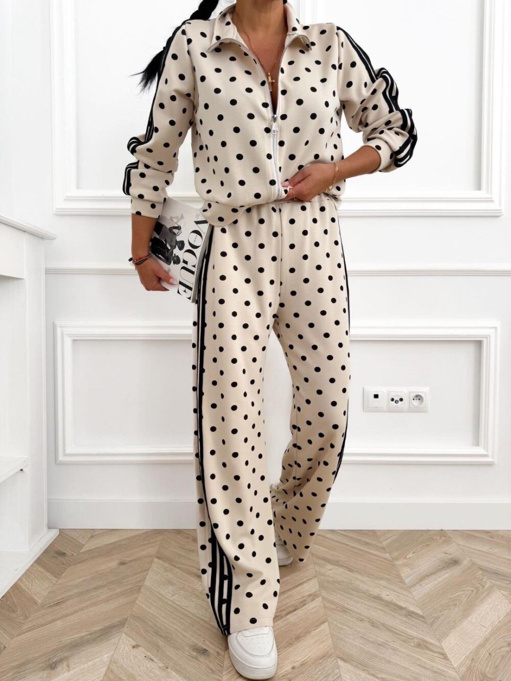 Wholesaler Sweetissima - Polka dot set with zipper