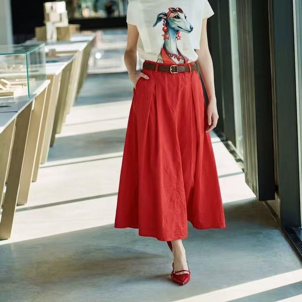 Wholesaler Sweetissima - Long skirt with belt
