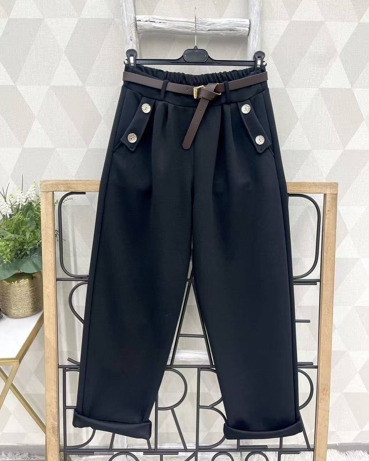 Großhändler Sweetissima - Lange Hose mit Gürtel und Taschen