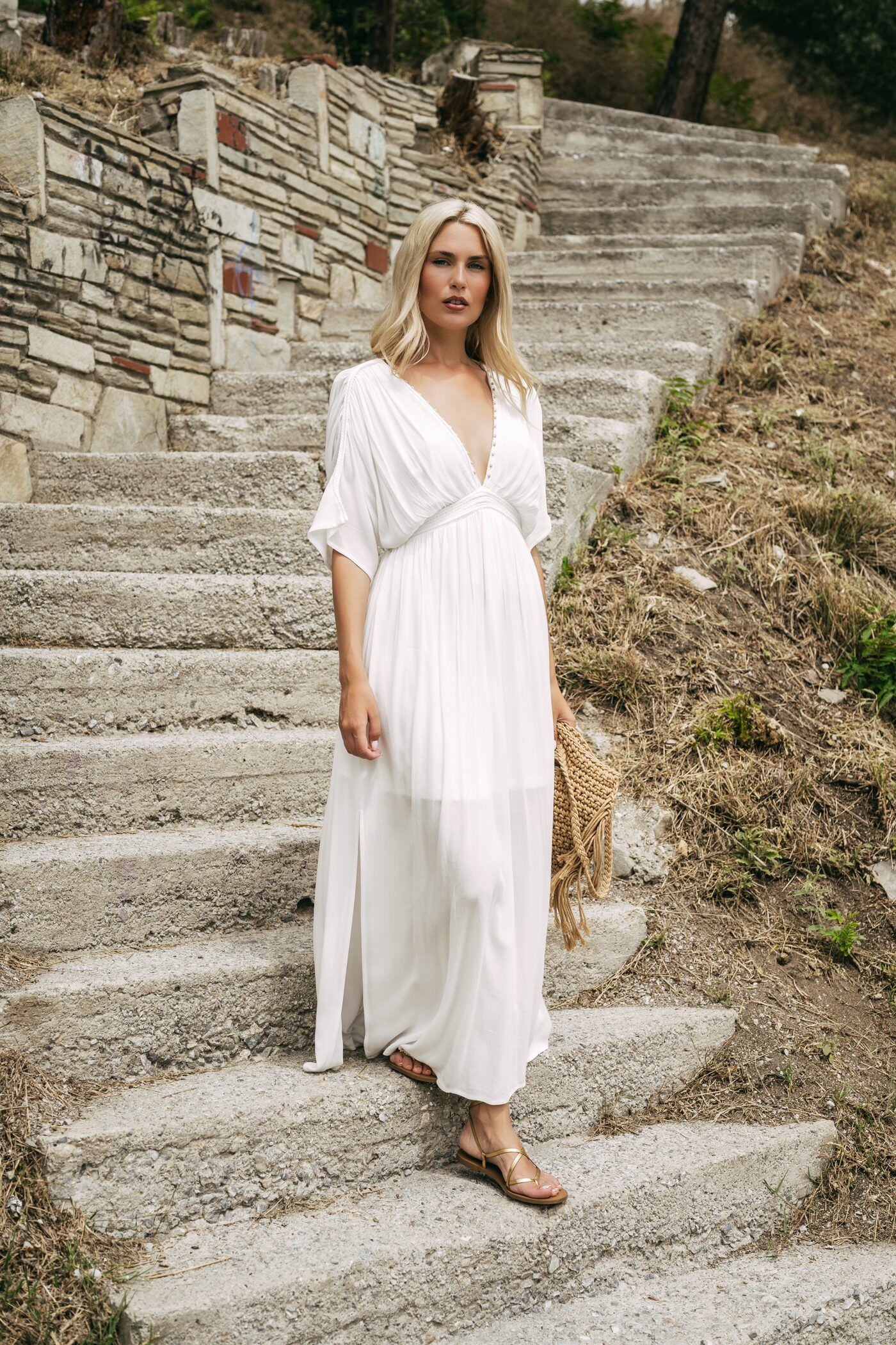 Wholesaler Sweetissima - Long dress in vacation style