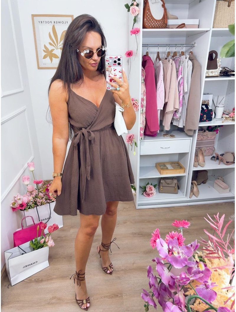Grossista Sweetissima - VESTITO MUSSELIN CORTO